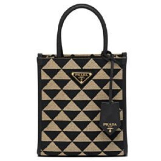 Replica Prada Symbole Jacquard Fabric Micro Bag Black Replica Prada Symbole Jacquard Fabric Micro Bag Black