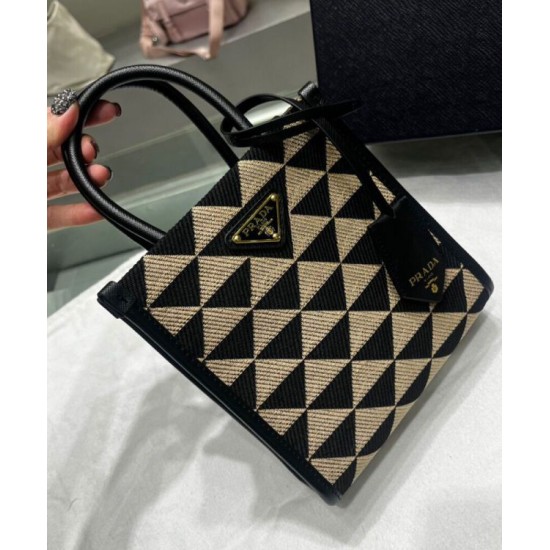 Replica Prada Symbole Jacquard Fabric Micro Bag Black Replica Prada Symbole Jacquard Fabric Micro Bag Black