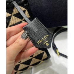 Replica Prada Symbole Jacquard Fabric Micro Bag Black Replica Prada Symbole Jacquard Fabric Micro Bag Black
