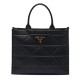 Replica Prada Large Leather Prada Symbole Bag With Topstitching 1BA377 Black Fake Prada Large Leather Prada Symbole Bag With Topstitching 1BA377 Black Replica