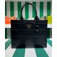 Replica Prada Large Leather Prada Symbole Bag With Topstitching 1BA377 Black Fake Prada Large Leather Prada Symbole Bag With Topstitching 1BA377 Black Replica