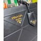 Fake Prada Medium Leather Prada Symbole Bag With Topstitching 1BA378 Black Replica Fake Prada Medium Leather Prada Symbole Bag With Topstitching 1BA378 Black Replica