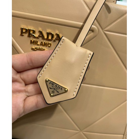 Replica Prada Small leather Prada Symbole Bag With Topstitching 1BA379 Apricot Replica Prada Small leather Prada Symbole Bag With Topstitching 1BA379 Apricot
