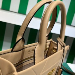 Replica Prada Small leather Prada Symbole Bag With Topstitching 1BA379 Apricot