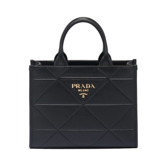 Replica Prada Small leather Prada Symbole Bag With Topstitching 1BA379 Black Replica Prada Small leather Prada Symbole Bag With Topstitching 1BA379 Black
