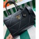Replica Prada Small leather Prada Symbole Bag With Topstitching 1BA379 Black Replica Prada Small leather Prada Symbole Bag With Topstitching 1BA379 Black