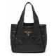 Replica Prada Medium Nappa-leather Tote Bag With Topstitching 1BG450 Black Replica Prada Medium Nappa-leather Tote Bag With Topstitching 1BG450 Black
