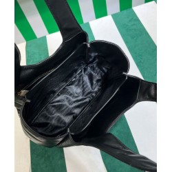 Replica Prada Medium Nappa-leather Tote Bag With Topstitching 1BG450 Black Replica Prada Medium Nappa-leather Tote Bag With Topstitching 1BG450 Black
