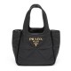 Replica Prada Small Nappa-leather Tote Bag With Topstitching 1BG451 Black Replica Prada Small Nappa-leather Tote Bag With Topstitching 1BG451 Black