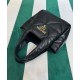 Replica Prada Small Nappa-leather Tote Bag With Topstitching 1BG451 Black Replica Prada Small Nappa-leather Tote Bag With Topstitching 1BG451 Black