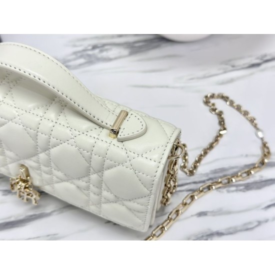 Replica Christian Dior Miss Dior Lady Dior Mini Bag White Replica Christian Dior Miss Dior Lady Dior Mini Bag White
