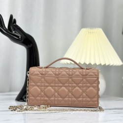 Replica Christian Dior Miss Dior Lady Dior Mini Bag Apricot