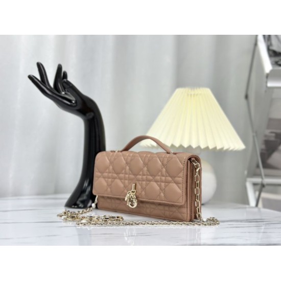 Replica Christian Dior Miss Dior Lady Dior Mini Bag Apricot Replica Christian Dior Miss Dior Lady Dior Mini Bag Apricot