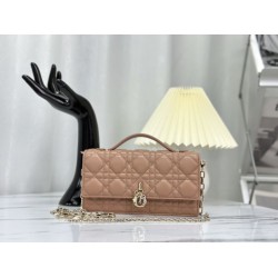 Replica Christian Dior Miss Dior Lady Dior Mini Bag Apricot