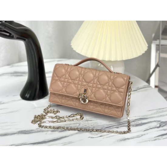 Replica Christian Dior Miss Dior Lady Dior Mini Bag Apricot Replica Christian Dior Miss Dior Lady Dior Mini Bag Apricot
