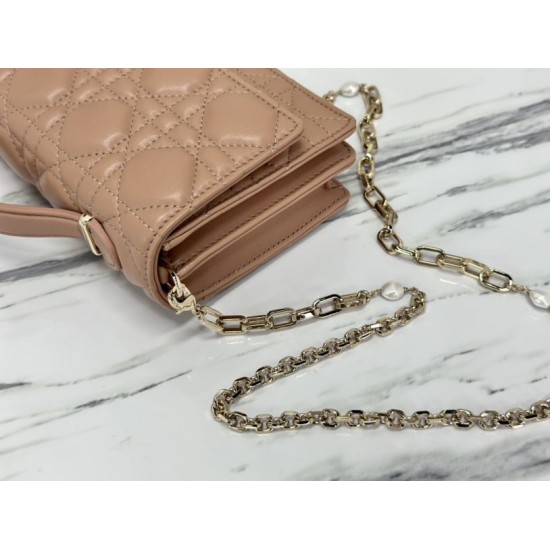 Replica Christian Dior Miss Dior Lady Dior Mini Bag Apricot Replica Christian Dior Miss Dior Lady Dior Mini Bag Apricot