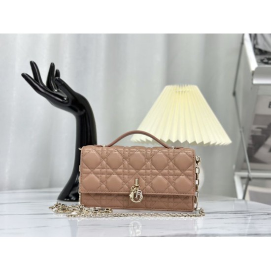 Replica Christian Dior Miss Dior Lady Dior Mini Bag Apricot Replica Christian Dior Miss Dior Lady Dior Mini Bag Apricot