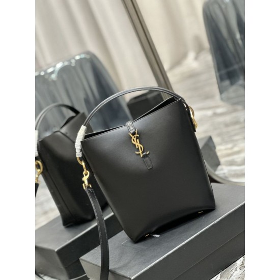 Replica YSL Saint Laurent Le 5 A 7 Bucket Bag Black Replica YSL Saint Laurent Le 5 A 7 Bucket Bag Black