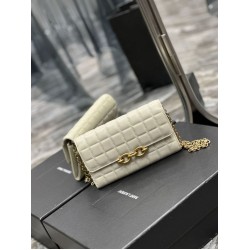 Fake YSL Saint Laurent Le Maillon Chain Wallet White Replica Fake YSL Saint Laurent Le Maillon Chain Wallet White Replica