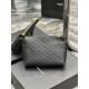Replica YSL Saint Laurent Gaby Zipped Cosmetic Pouch 23CM Black