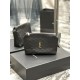 Replica YSL Saint Laurent Gaby Zipped Cosmetic Pouch 23CM Black