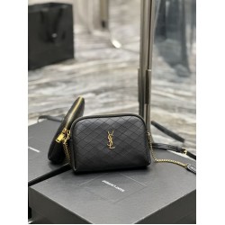 Replica YSL Saint Laurent Gaby Zipped Pouch Chain Bag 18cm Black Fake YSL Saint Laurent Gaby Zipped Pouch Chain Bag 18cm Black Replica