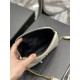 Replica YSL Saint Laurent Gaby Zipped Pouch Chain Bag 18cm White