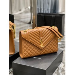 Fake YSL Saint Laurent Large Envelope Bag Mix Matelasse Caramel 31cm Replica Fake YSL Saint Laurent Large Envelope Bag Mix Matelasse Caramel 31cm Replica