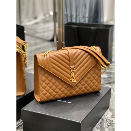 Fake YSL Saint Laurent Large Envelope Bag Mix Matelasse Caramel 31cm Replica Fake YSL Saint Laurent Large Envelope Bag Mix Matelasse Caramel 31cm Replica