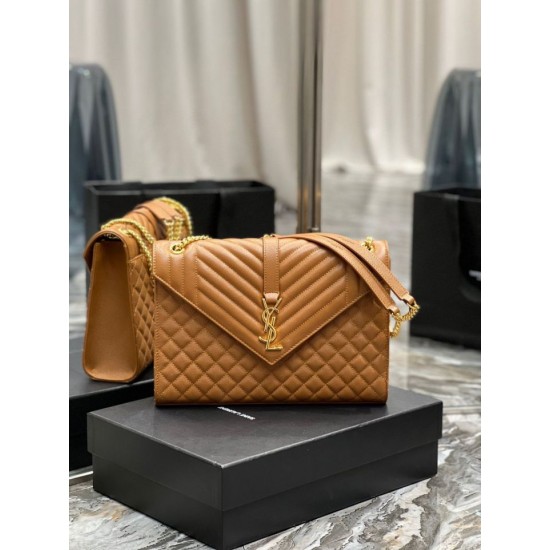 Fake YSL Saint Laurent Large Envelope Bag Mix Matelasse Caramel 31cm Replica Fake YSL Saint Laurent Large Envelope Bag Mix Matelasse Caramel 31cm Replica