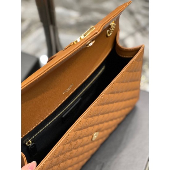 Fake YSL Saint Laurent Large Envelope Bag Mix Matelasse Caramel 31cm Replica Fake YSL Saint Laurent Large Envelope Bag Mix Matelasse Caramel 31cm Replica