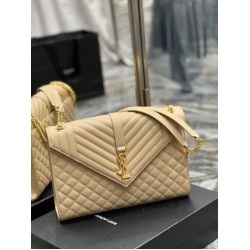 Fake YSL Saint Laurent Large Envelope Bag Mix Matelasse Apricot 31cm Replica Fake YSL Saint Laurent Large Envelope Bag Mix Matelasse Apricot 31cm Replica