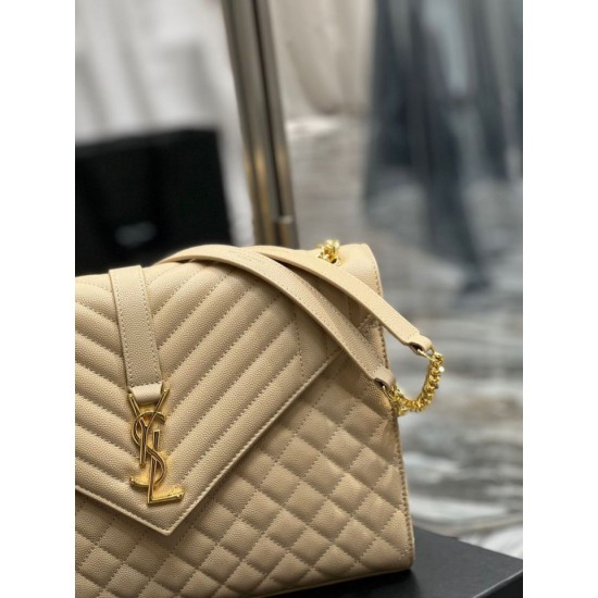 Fake YSL Saint Laurent Large Envelope Bag Mix Matelasse Apricot 31cm Replica Fake YSL Saint Laurent Large Envelope Bag Mix Matelasse Apricot 31cm Replica