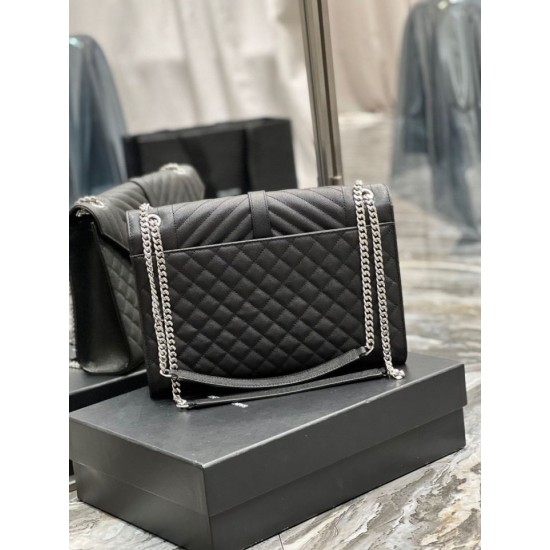 Replica YSL Saint Laurent Large Envelope Bag Mix Matelasse Black 31cm Fake YSL Saint Laurent Large Envelope Bag Mix Matelasse Black 31cm Replica