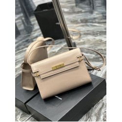 Replica YSL Saint Laurent Manhattan Shoulder Bag Apricot