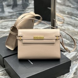 Replica YSL Saint Laurent Manhattan Shoulder Bag Apricot