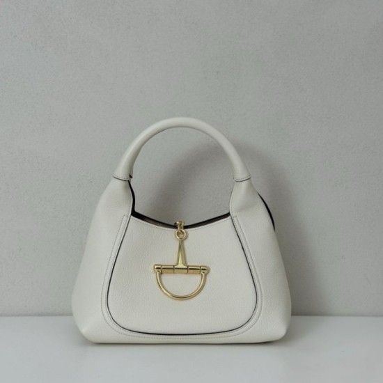 Replica Gucci Softbit Medium /Maxi Top Handle Half Moon Bag 837466 White