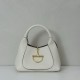 Replica Gucci Softbit Medium /Maxi Top Handle Half Moon Bag 837466 White