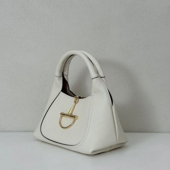 Replica Gucci Softbit Medium /Maxi Top Handle Half Moon Bag 837466 White