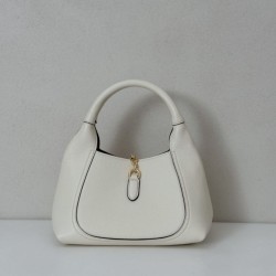 Replica Gucci Softbit Medium /Maxi Top Handle Half Moon Bag 837466 White