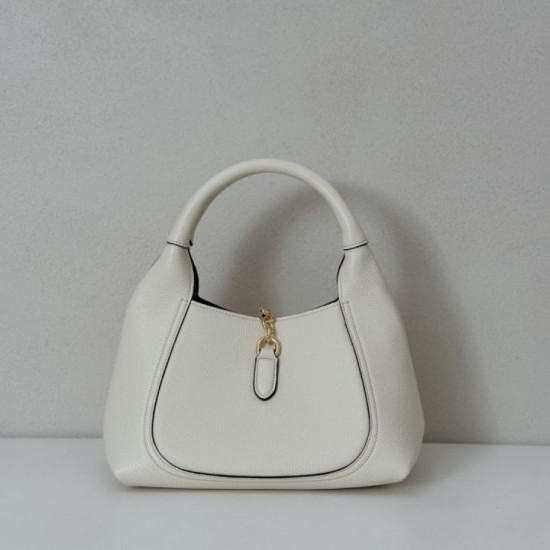 Replica Gucci Softbit Medium /Maxi Top Handle Half Moon Bag 837466 White