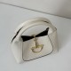 Replica Gucci Softbit Medium /Maxi Top Handle Half Moon Bag 837466 White