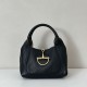 Replica Gucci Softbit Medium /Maxi Top Handle Half Moon Bag 837466 Black