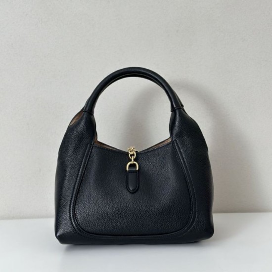 Replica Gucci Softbit Medium /Maxi Top Handle Half Moon Bag 837466 Black