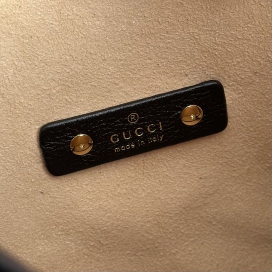 Replica Gucci Softbit Medium /Maxi Top Handle Half Moon Bag 837466 Black