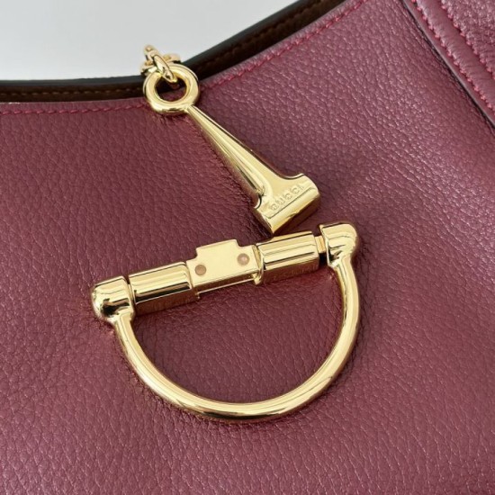 Replica Gucci Softbit Medium /Maxi Top Handle Half Moon Bag 837466 Red