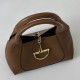 Replica Gucci Softbit Medium /Maxi Top Handle Half Moon Bag 837466 Brown
