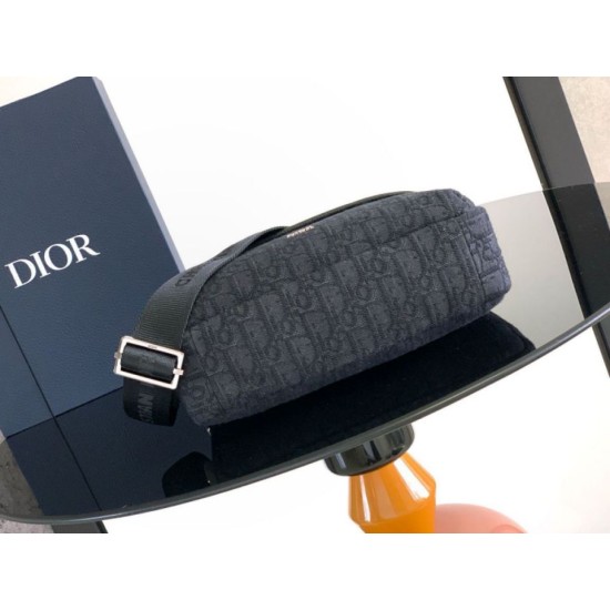 Replica Dior Small Rider Soft Hobo Men Bag Dior Oblique Jacquard Black Fake Replica Dior Small Rider Soft Hobo Men Bag Dior Oblique Jacquard Black Fake