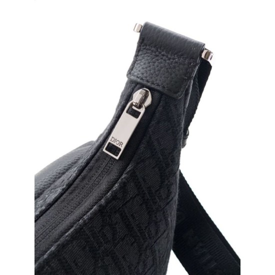 Replica Dior Small Rider Soft Hobo Men Bag Dior Oblique Jacquard Black Fake Replica Dior Small Rider Soft Hobo Men Bag Dior Oblique Jacquard Black Fake