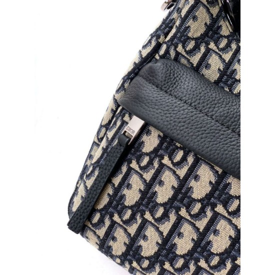 Replica Dior Small Rider Soft Hobo Men Bag Dior Oblique Jacquard Beige/Black Fake Replica Dior Small Rider Soft Hobo Men Bag Dior Oblique Jacquard Beige/Black Fake